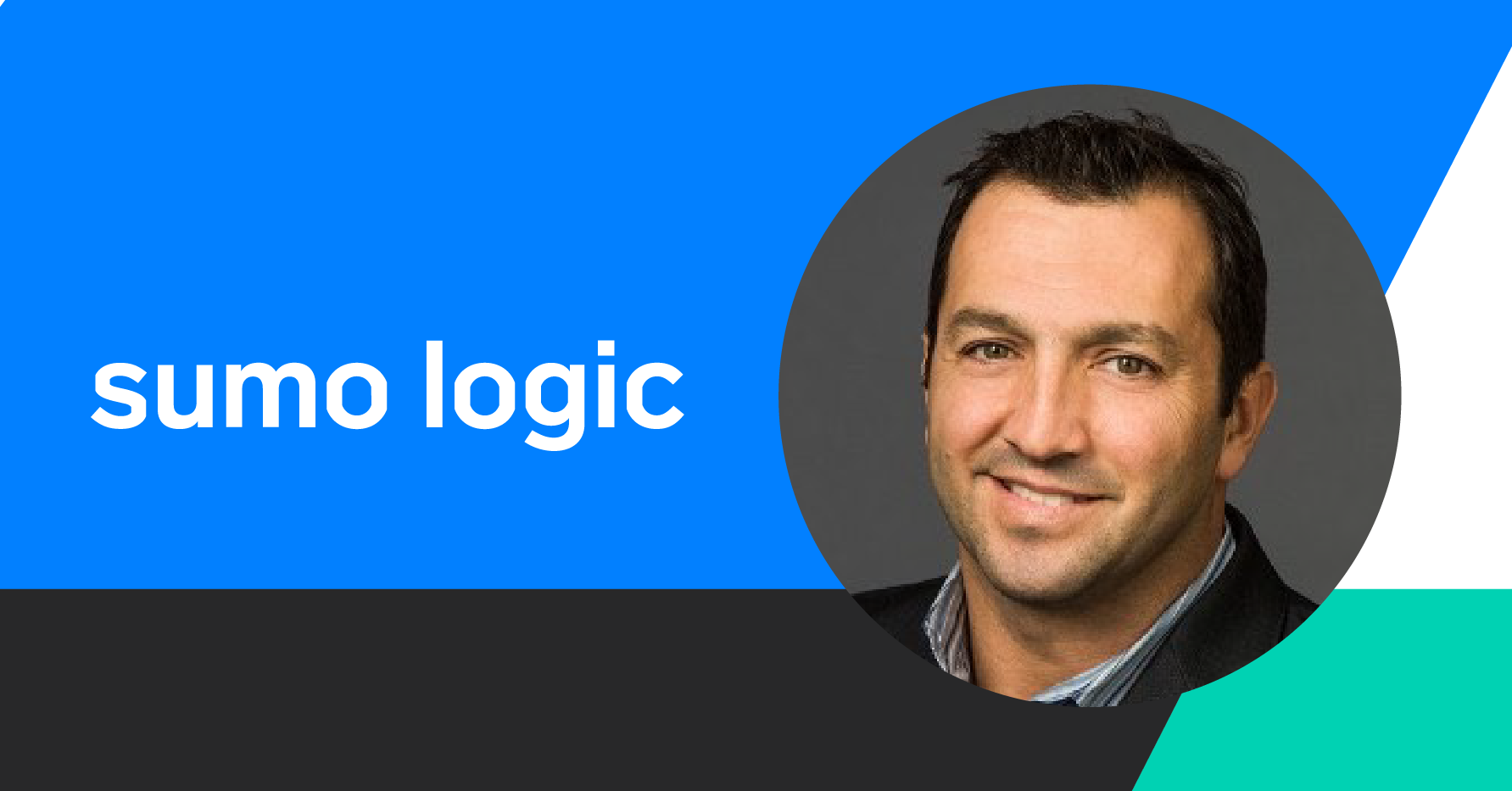 Banner image with Sumo Logic logo and headshot photograph of Ramin Sayar, CEO of Sumo Logic