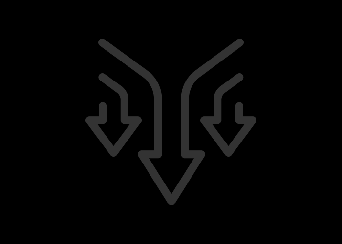 Icon of three arrows for Clari Capture product