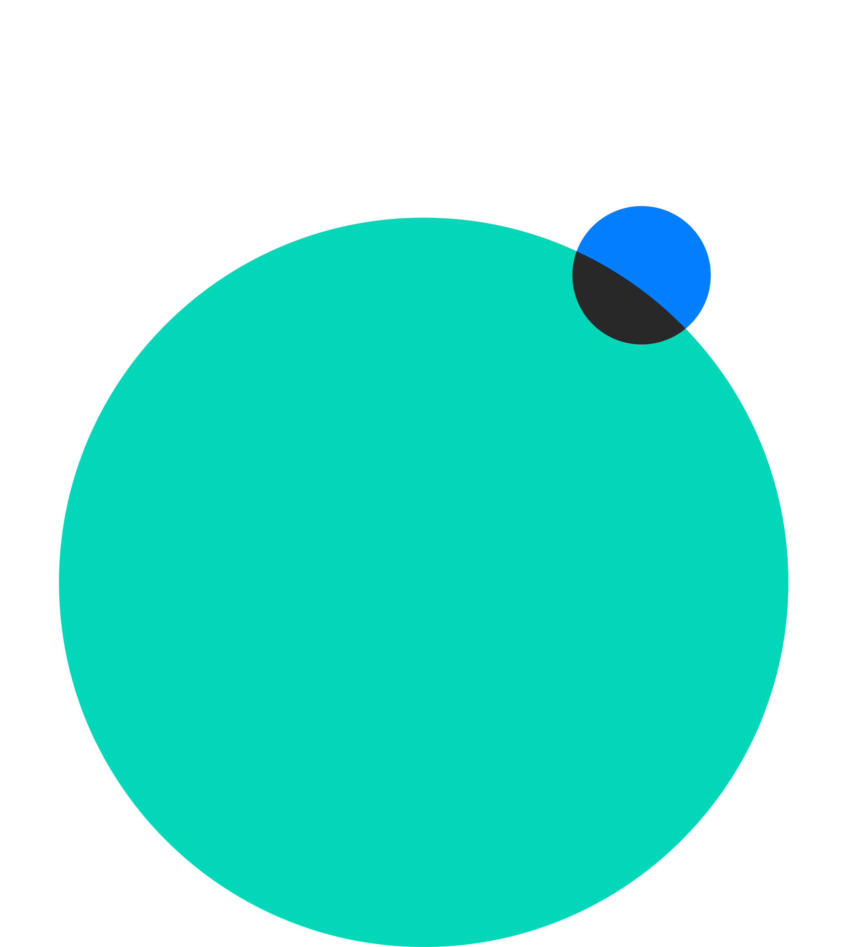 Abstract illustration of two overlapping circles